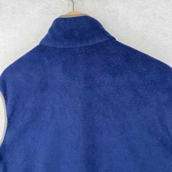 ST. JOHN'S BAY Vest Mens M LITTLE RIVER SC Fleece Full Zip Sleeveless Blue - Picture 9 of 13